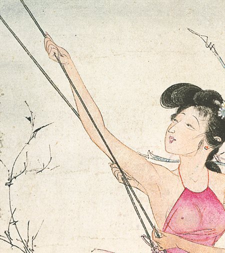 镜湖-胡也佛的仕女画和最知名的金瓶梅秘戏图